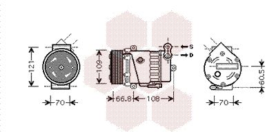 VAN WEZEL Kompressor,kliimaseade 3700K389